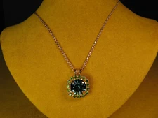 MARIANA NECKLACE SWAROVSKI CRYSTALS BEAD PENDANT Green Blue RGP Gift Christmas