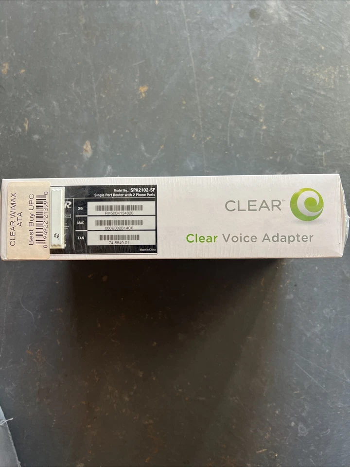 Adaptador de voz transparente Cisco Linksys enrutador de un solo puerto, 2 puertos de teléfono SPA2102-SF Foto 3 de 4