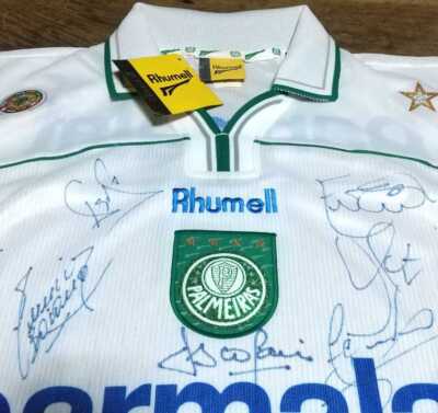23 AUTOs Palmeiras 1999 Camisa TOYOTA fútbol AWAY Jersey Shirt