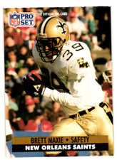 1991 Pro Set # 239 BRETT MAXIE New Orleans Saints RC Rookie Football Card . rookie card picture