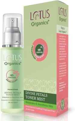 Lotus Organics+ Divine Petals Toner Mist Spray | With Frangipani Extracts (50ml)