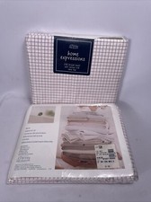 Vintage JCPenney Antique Rose Twin Flat Sheet 230TC 60 Cotton Set of 2