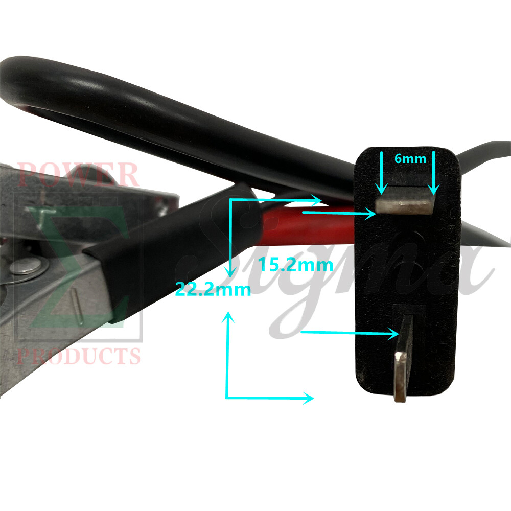 12V DC T Shape Plug Battery Charging Cable For Sigma 1250 Watt 2-Cycle Generator