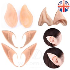Van Der Linn Elf Ears Easy Fit Latex Halloween Party Hobbit Spock Fancy Costume