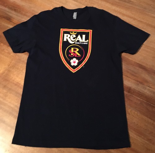 MLS REAL SALT LAKE SOCCER MEDIUM BLUE GRAPHIC T-SHIRT FAST FREE SHIPPING