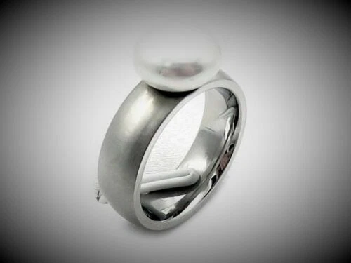 Perle Modeschmuck-Ringe aus Edelstahl