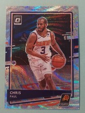 2020-21 Panini Optic CHRIS PAUL #100 Wave Silver Prizm Fanatics Phoenix Suns 
