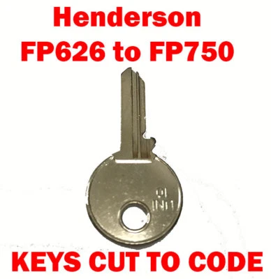 2 x Henderson FP626 to FP750 Garage Door Replacement Keys Cut to Code
