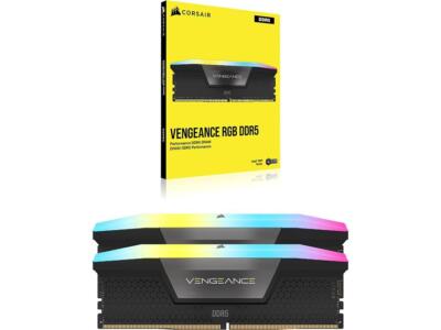 CORSAIR VENGEANCE RGB 32GB (2 x 16GB) PC5-41600 (DDR5-5200) DIMM