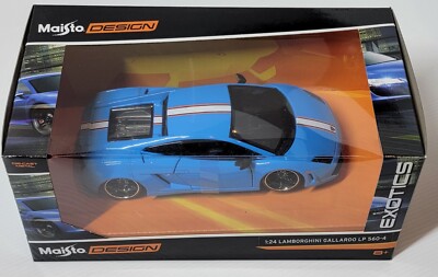 Lamborghini Gallardo LP 560-4 Blue Diecast Maisto Design Exotics New 1:24