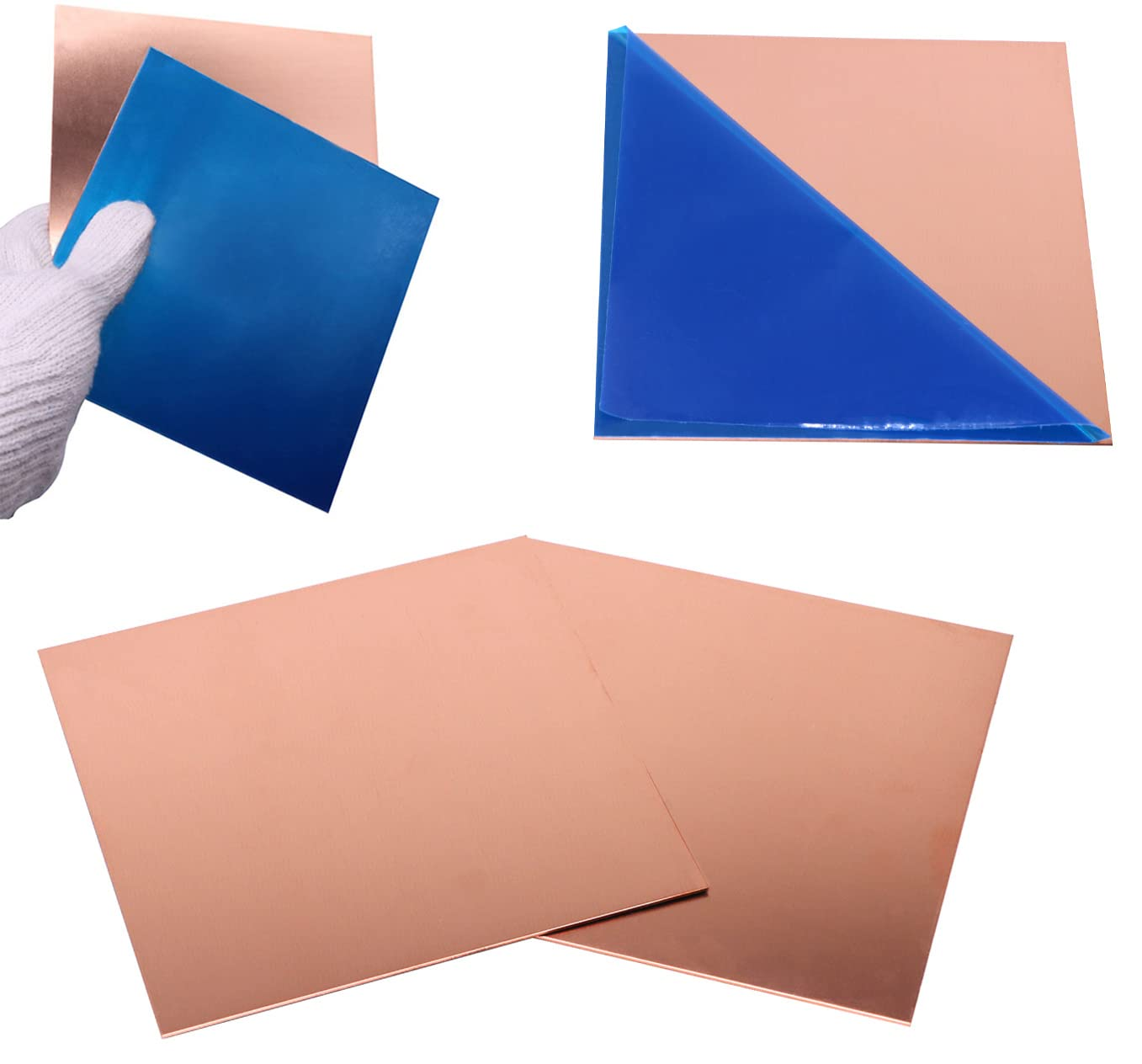 2 Pcs Pure Copper Sheet,5.9