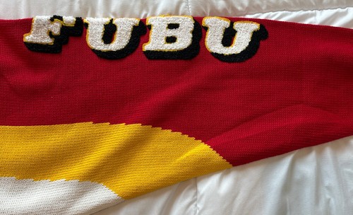 FUBU Racing 5 FBJ Fubu Motor Red Sweater Collection Y2k Size XXL Hip Hop - Picture 19 of 24