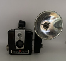 Vintage Kodak Brownie Hawkeye Camera Flash Model w/Flash Attachment Untested