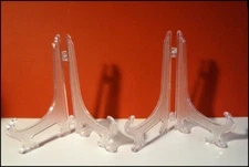 2 Plastic Folding Display Stand Photo Picture Easel Frame Holder 6.5 in #N868