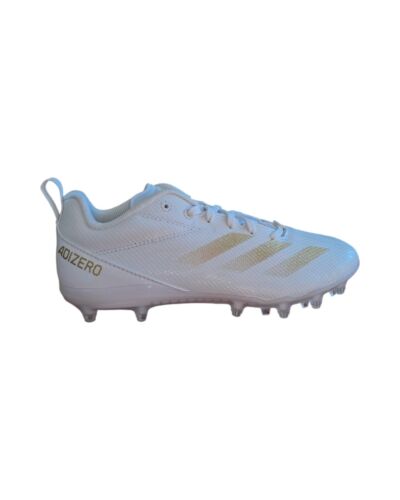 adidas adizero Electric.2 Football Cleats White Gold ID1468 Boy's Size 5.5Y