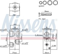 Nissens 999456 Expansionsventil, Klimaanlage FüR CitroËN Ds Passend FüR Fiat