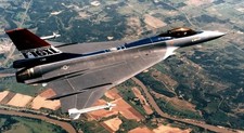 General Dynamics F16XL F-16-XL Fighting Falcon Desk Wood Model Large Scale 1/48