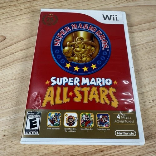 Super Mario All-Stars Nintendo Wii (2010) 4 n 1 Mario bros CIB Tested