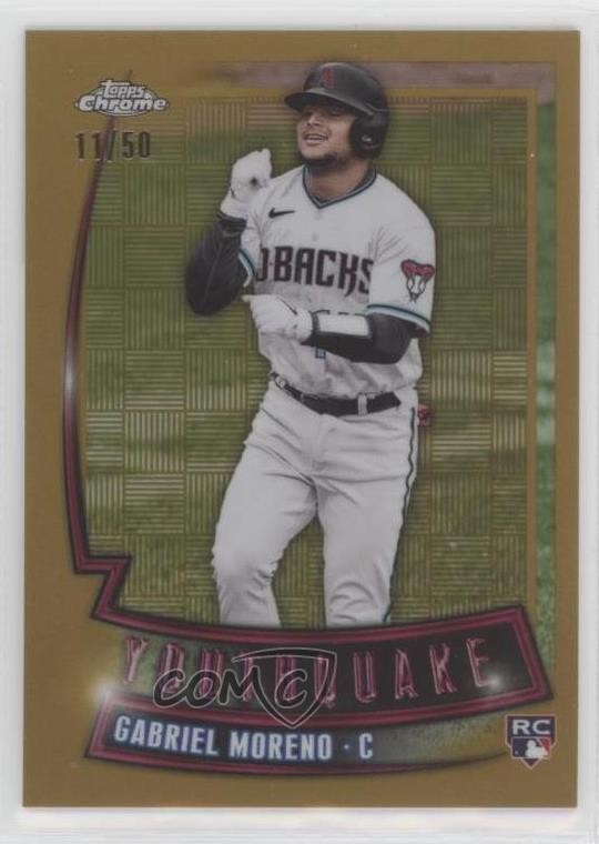 2023 Topps Chrome Youthquake Gold Refractor 11/50 Gabriel Moreno #YQ-27 13jn