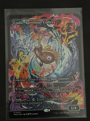 MTG Reality Fracture Codie, Ravenous Codex Showcase Foil Near Mint