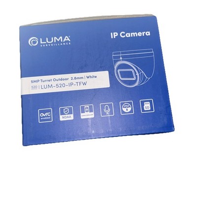 Luma Surveillance 520 Series Turret Ip Camera LUM-520-IP-TFW - White