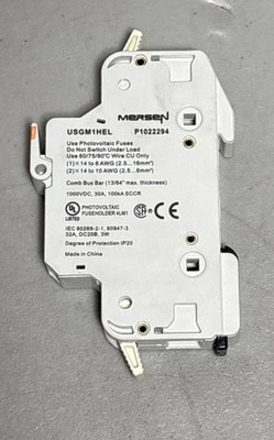 12 New Mersen Ferraz Shawmut USGM1HEL Photovoltaic Fuseholder 1000VDC 30A