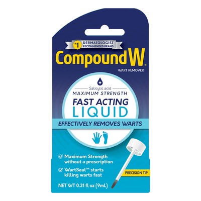 Compound W Maximum Strength Fast Acting Liquid Wart Remover 0.3 Oz 1 Pack