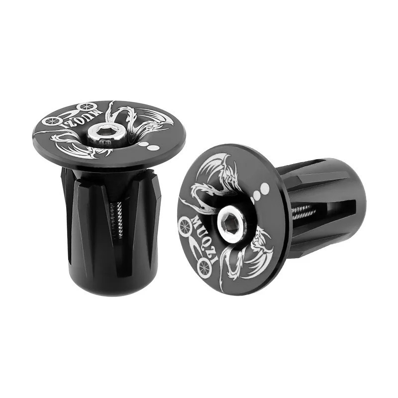 Dragon Bike Handlebar End Plugs Aluminum Bar Caps MTB Road B