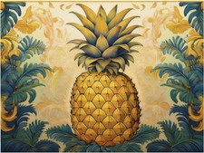 Tile Mural Pineapple Decor Kitchen Bathroom Wall Art Backsplash Marble Ceramic