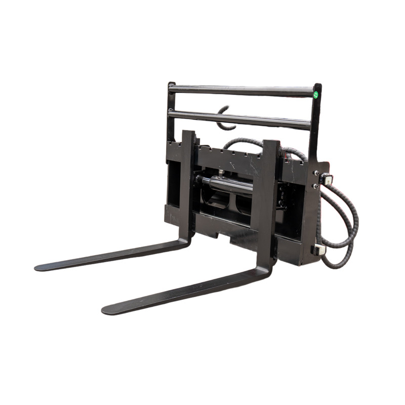 BID for Mini Skid Steer Attachments Side Shift Hydraulic Pallet Fork Attachment