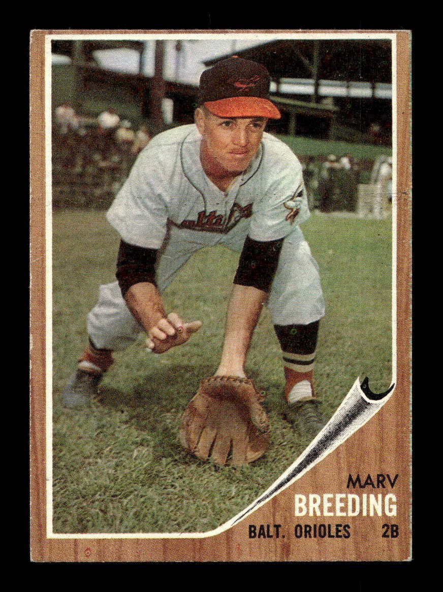 1962 Topps #6 Marv Breeding Orioles EX *3q
