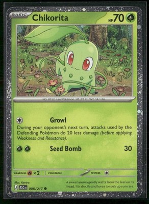 Chikorita (Cosmos Holo) Miscellaneous Cards & Products 008/217 Holo NM