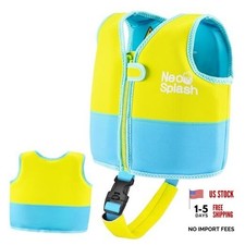 Kids Swim Vest Neoprene Swimming Aid with Adjustable Safety Strap for 1-3 KS-GB