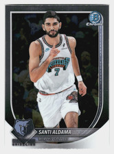 2025-26 Bowman Chrome ~ #BCV-200 Santi Aldama ~ Memphis Grizzlies