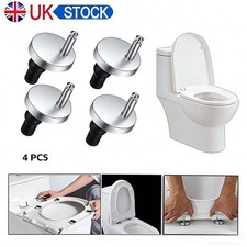 4x Toilet Seat Hinge Fixings Quick Release Top Fix Toilet Blind Hole Spare Parts