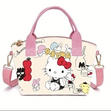 NEW SANRIO CHARACTERS ADJUSTABLE MINI FAUX LEATHER HANDBAG / SHOULDER BAG PURSE