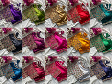 Saree Blouse Readymade Designer Sari Choli Indian Party Wear Bollywood Dress