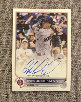 2022 Topps Chrome Rookie Greg Deichmann #RA-GD Auto RC