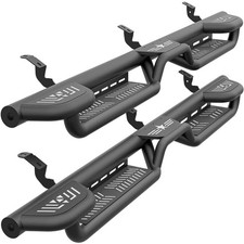 3-raised Steps Side Running Boards For 2007-2021 Toyota Tundra Crew Max Cab