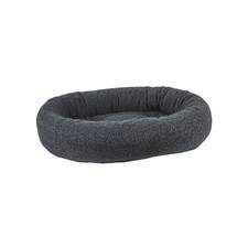 Donut Bed For Dogs in Grey Sheepskin Fabric Finish Size - XXL