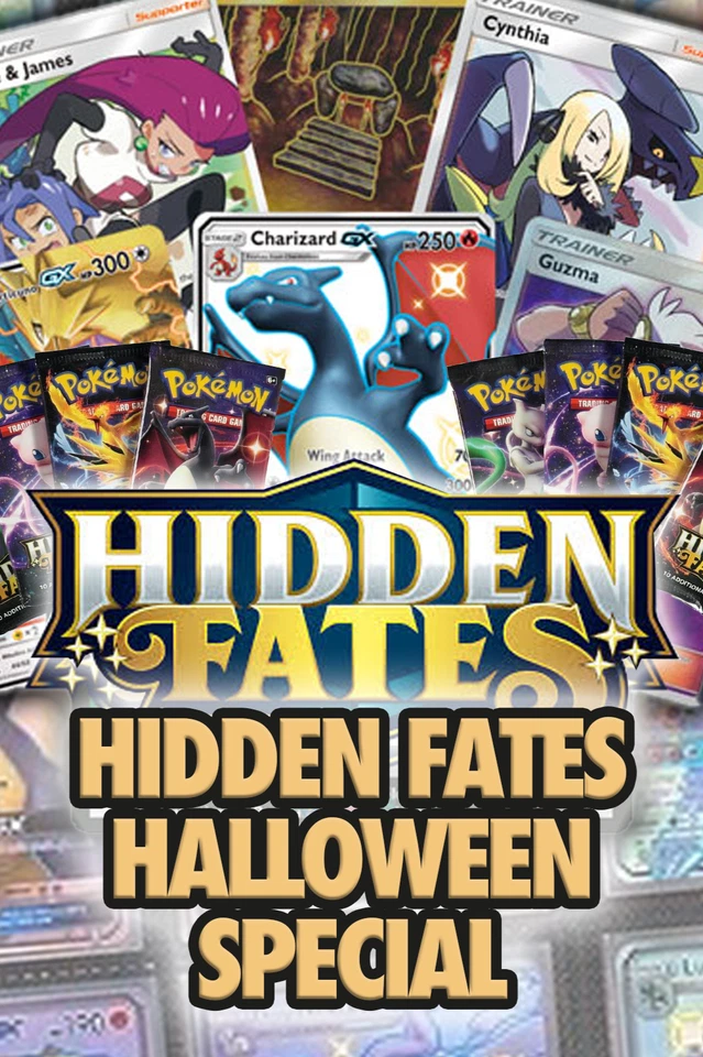 HALLOWEEN HIDDEN FATES SLABS & SINGLES & PACKS - 99p Starts