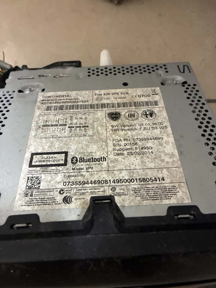 SCHERMO MONITOR DISPLAY AUTORADIO STEREO UCONNECT BLUETOOTH FIAT 500L 500 L - Immagine 2 di 2