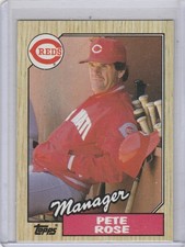 1987 topps #393 Pete Rose MG REDS