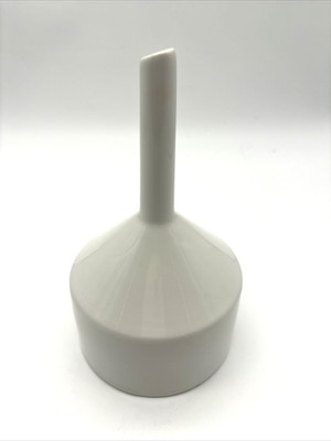 Champion Sillimanite Lab Funnel Porcelain 7  Tall Diameter 4  Laboratory Science