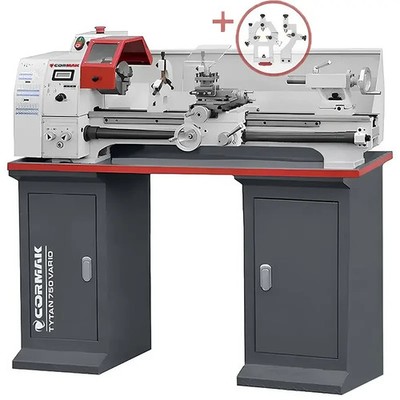 CORMAK Drehbank TYTAN 250x750 Vario 230V 1,1kW Ohne Untergestell