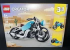 LEGO Creator 3 in 1 Vintage Motorcycle Set Vehicle Building Toy - 128 Pieces