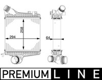 LadeluftkÜHler FÜR Audi Q7 (4MB, 4MG, 4MQ) - Mahle CI 221 000P