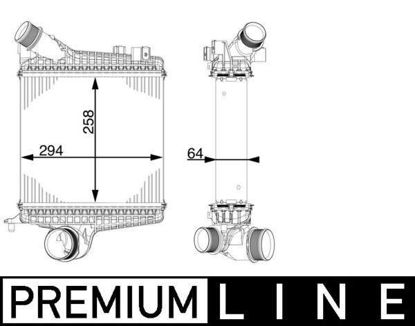 LadeluftkÜHler FÜR Audi Q7 (4MB, 4MG, 4MQ) - Mahle CI 221 000P-image