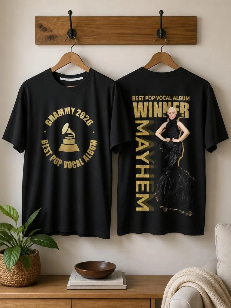 Ld ga Best Pop Vocal Winner Grammy 3D t shirt