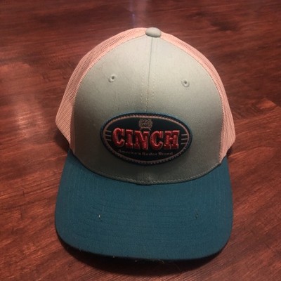 Cinch Trucker Hat Turquoise Americas Rodeo Brand